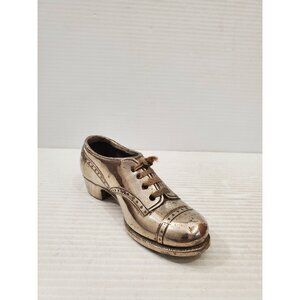 Silver Shoe , Antique Silver Men's Oxford Shoe Collectible, Vintage , Boudoir